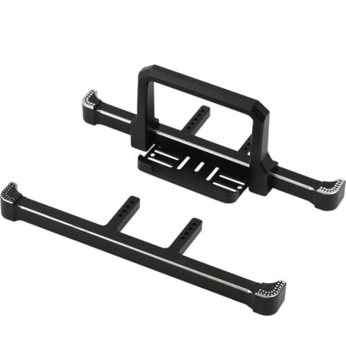 Classic Metal Front and Rear Bumper for 1/10 RC Crawler Traxxas TRX4 TRX-4 Defender Upgrade Parts