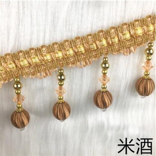 13Yds/ Lot Curtain Trim Accessories Tassel Lace Dangling Fringe Lace DIY For Curtain Sofa Veil Sofa Table Cloth Home Decor