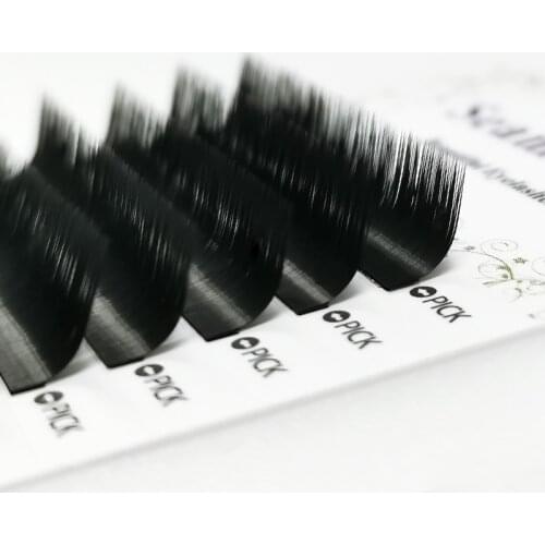 M shaped volume eyelash Mink Eyelash Extension Matt Black Individual Eyelashes Makeup false Lashes soft natural mix length