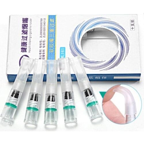 10pcs/lot Disposable Filter Cigarette Holders Reduce Tar and Nicotine WL161 Filter Cigarette Holders With Triple Filtration