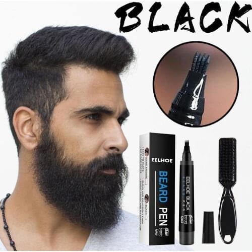 Beard Filling Pen Kit Beard Pencil Filler Waterproof Moustache Pen Beard Brush Beard Enhancer Moustache Coloring Shaping Tools