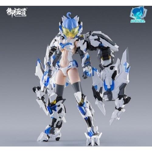 New In Stock E-Model Beast-Baihu ATK Girl 1/12 Assemblable Action Figure Toy