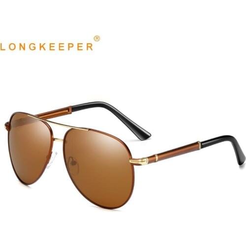 Luxury Metal Polarized Sunglasses Men Women Classic Design Pilot Male Sun Glasses Mirror Driving Eyeware UV400 oculos masculino