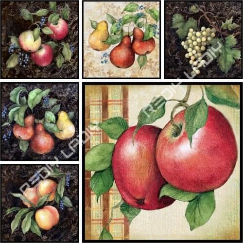 Full Diamond Painting Still Life Fruits DIY Diamond Embroidery Rhinestones Pictures Diamond Mosaic Hobby & Handicraft Home Decor