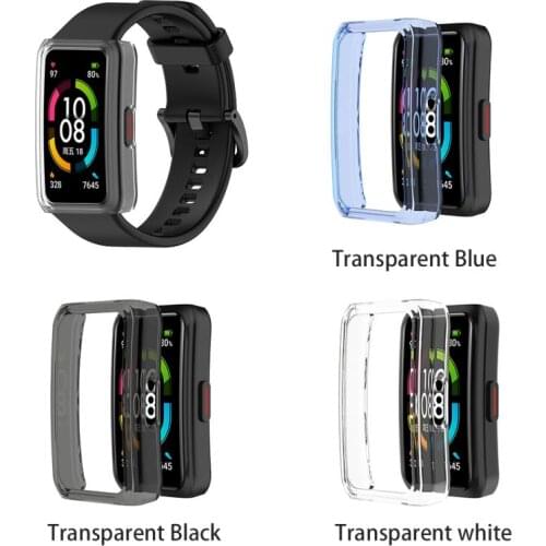 Durable Watch Case Half-pack PC Protective Case Anti-drop Environmentally Friendly Rigid PC Hard Shell For Huawei Honor Band 6