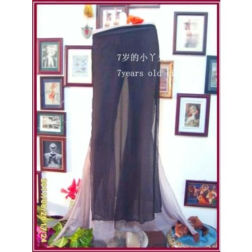 Transparent Thin Skirt With Open Slit Belly Dance CX03