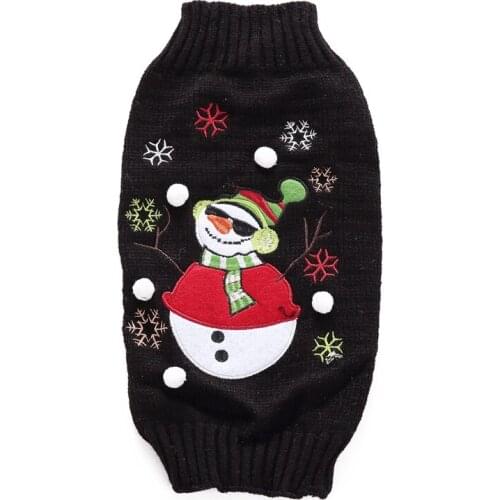 Christmas Snowman Winter Warm Chihuahua Pet Cat Dog Clothes Costume Clothing Sweater Jumper for Small Large Dogs Animals