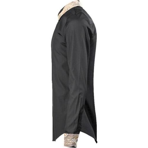 Vintage Men Formal Embroidery Shirts High Quality Cotton Bridegroom Wedding Dress Shirt Business Man Office Work Slim Fit Tops