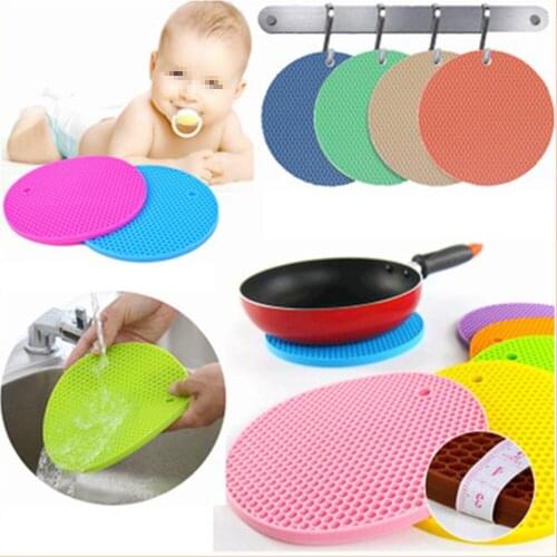 Silicone honeycomb heat insulation mat kitchen pot mat anti-scald plate mat household casserole placemat tea coaster