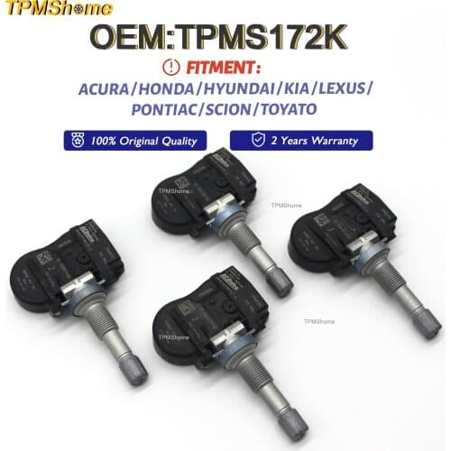 TPMS172K TPMS Sensor TirePressureMonitoringSystem For Acura Honda Hyundai Kia Lexus Pontiac Scion TOYOTA 315MHz TPMS172 19363994