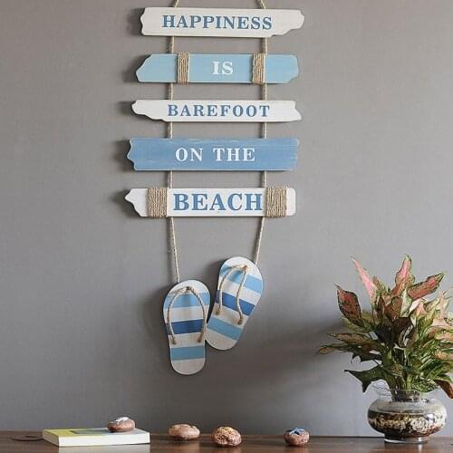 Ocean Decoration Door Sign Listing Tag Pendant Door Mediterranean Style Street Pendant Door Beach Background Decoration DIY Gift