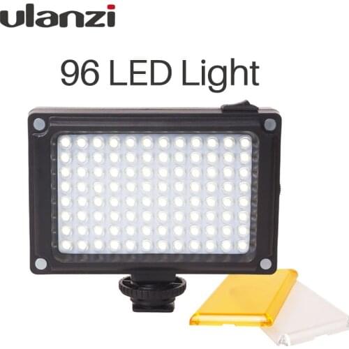 Ulanzi 96 LED Video Light on-Camera External Battery Lamp for DSLR Camera Vlog Fill Light Photography Studio Light Accessories