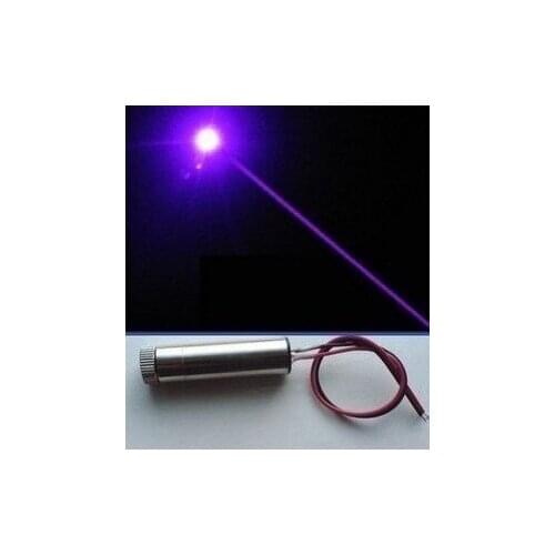 Long-time industrial blue-violet light dot laser module 405nm 50mw 12x45mm voltage 3-5V