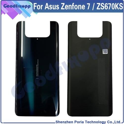 For Asus Zenfone 7 Battery Back Cover Rear Case Cover Rear Lid Parts Replacemen For Asus Zenfone7 ZS670KS 1002D