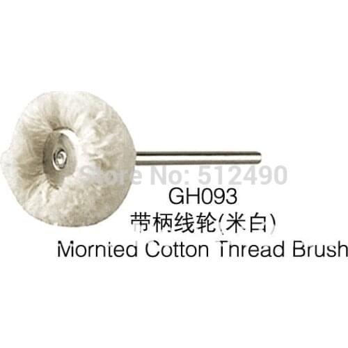 100pcs/lot GH093 Mornted cotton thread brush ,craft jewelry tool s/jewelry polishing wheel