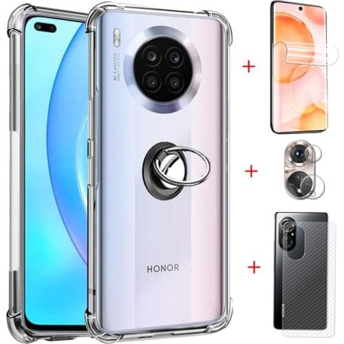 3-in-1 Film,Case on Honor 10X Lite DNN-LX9 Full Cover xonor Case for Honor 10 X Clear 10x lite Premium TPU Case Honor 10x lait