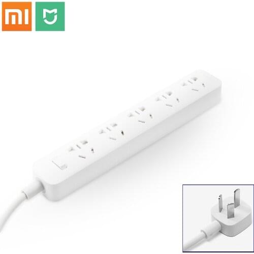 Xiaomi Mijia 5 Power Sockets Power Strip Plug Electrical Power Adapter Independent Safety Door with Nonslip Mat For Smart home