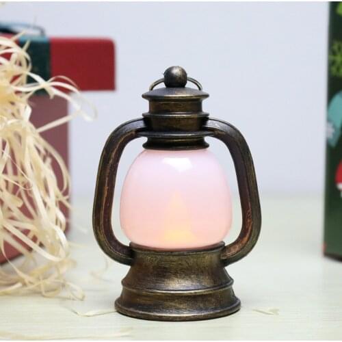 5PCS Retro Small Kerosene Night Lamp LED Vintage Horse Lantern Mini Pony Lamp Emergency Tent Light for Christmas Travel Camping