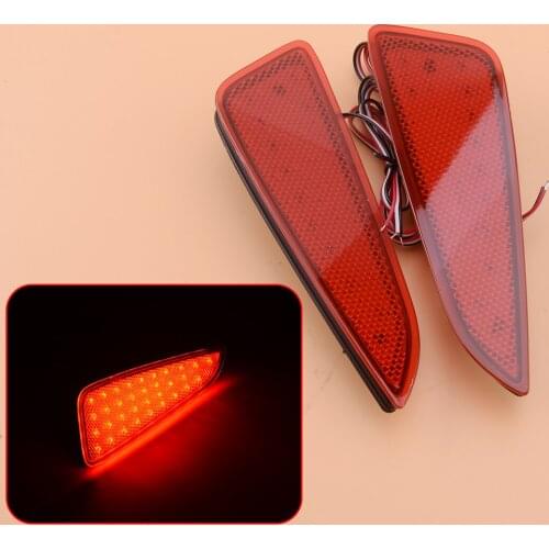 Beler 1Pair Car LED Rear Bumper Brake Reflector Fog Light Lamp Fit For Toyota CHR C-HR 2019 2018 2017 2016