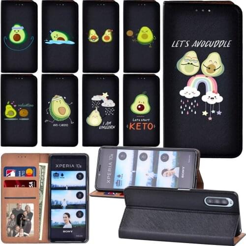 Avocado Series Flip Case for Sony Xperia L4/Xperia 1 II/Xperia 10 II Luxury Phone Cover Case