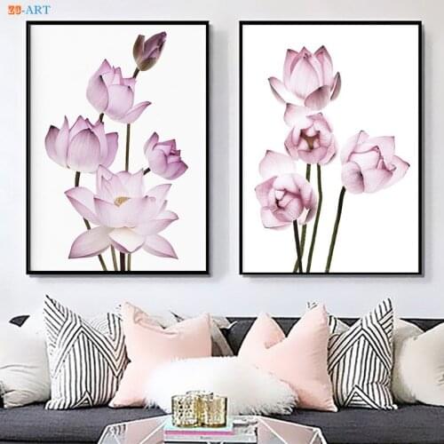 Flower Art Print Floral Wall Art Canvas Painting Wall Picture Bedroom Decor Girl Nursery Prints Romantic Gift