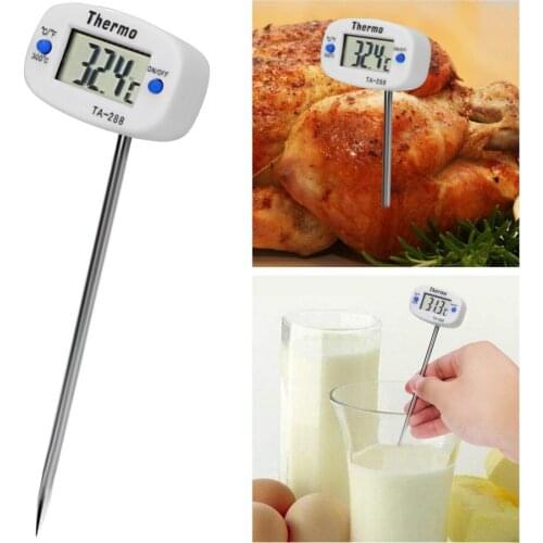 NICEYARD Food Temperature Sensor LCD Display Digital Probe For BBQ Kitchen Tool Cooking Thermometer With Button Battery