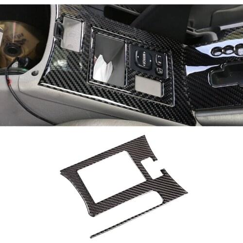 For Toyota Rav4 RAV 4 2006 2007 2008 2009 2010 2011 2012 Carbon Fiber Car Gear Handbrake Lever Panel Frame Cover Inner Trim