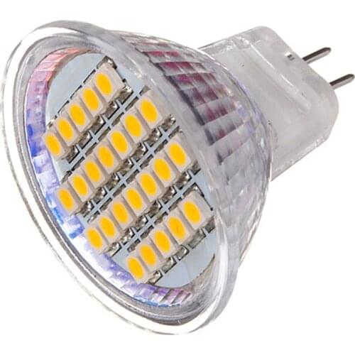 1PCS 24LEDs Energy Saving Spotlight AC/DC12V 1.5W Lights Bulb Lamp MR11 SMD3528 Warm White/Pure White