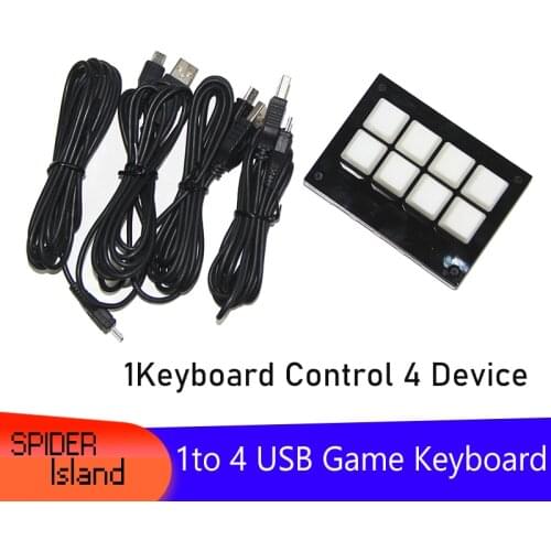Game Mechanical Keyboard 1 to 4 Computer Macro programming Programmable 8 Keys Keyboard for LOL