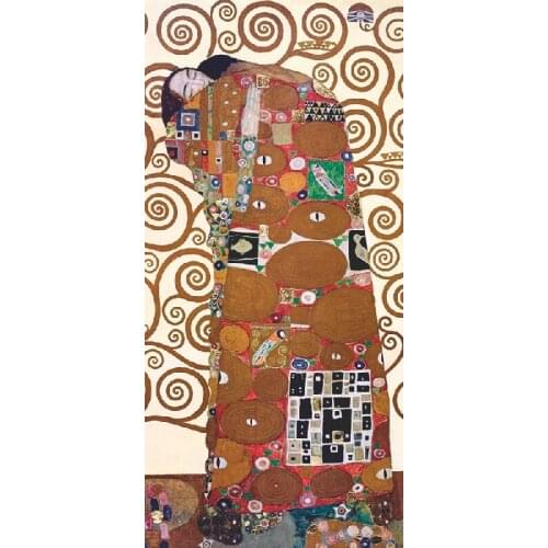Klimt oil painting Loves Embrace picture print on canvas beautiful art craft fine gift for family beautiful living room art