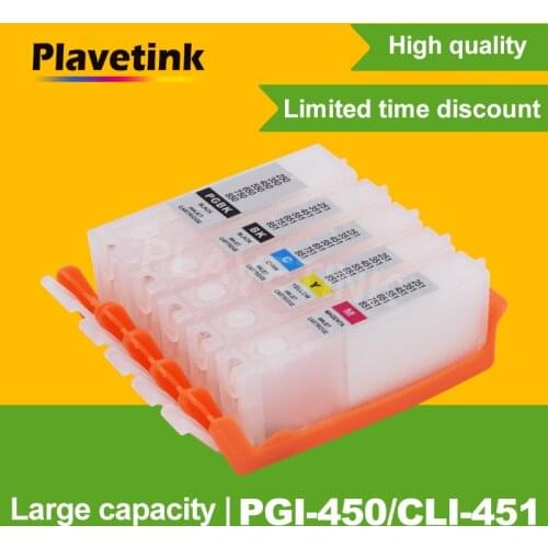 Plavetink PGI-450 CLI-451XL Cartridge For Canon PGI 450 CLI 451XL Printer Cartridges Work For Canon PIXMA MG5440 MG5540 Printer