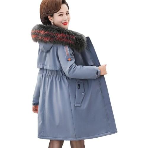 Winter Jacket Women Parkas Womens Coat Hooded Fur Collar Thick Warm Jacket Outerwear Female Parka Plus Size jaquetas feminina