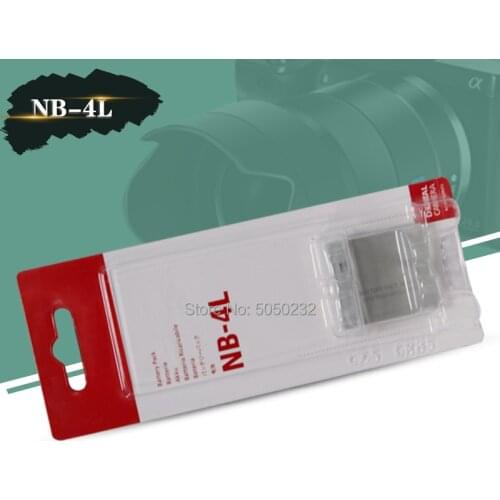 3.7V 760mah NB-4L NB4L NB 4L Li-ion Battery For Canon IXUS 30/40/50/55/60/65/80 IS/100/ I20/110/115/120/130/117/220