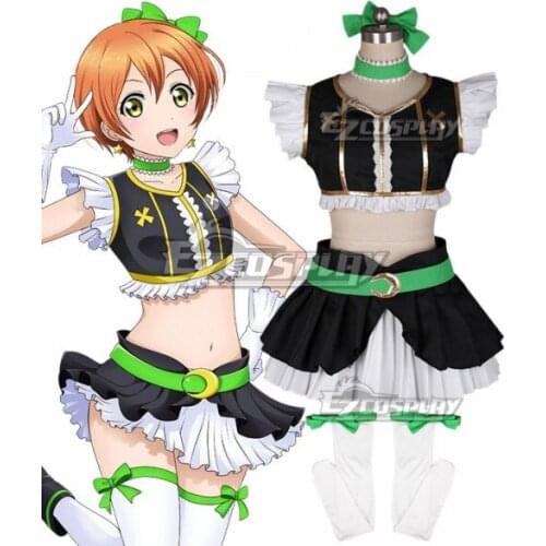 Love Live! Lovelive! No Brand Girls Rin Hoshizora Green Cosplay Costume E001