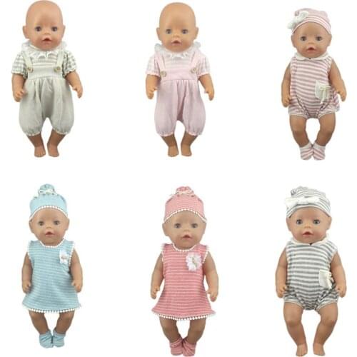 New Doll Clothes Wear fit for 43cm Baby Doll , Children best Birthday Gift