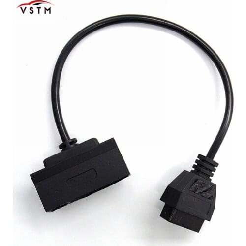 New Arrival For Ford 7Pin to OBD2 16Pin Cable Converter For Ford 7 Pin to DLC Lead OBDII 16 Pin Female Connector
