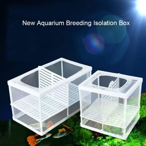 New Aquarium Accessories Nylon Plastic Fish Breeding Isolation Box Fish Tank Aquarium Breeder Hatching Incubator