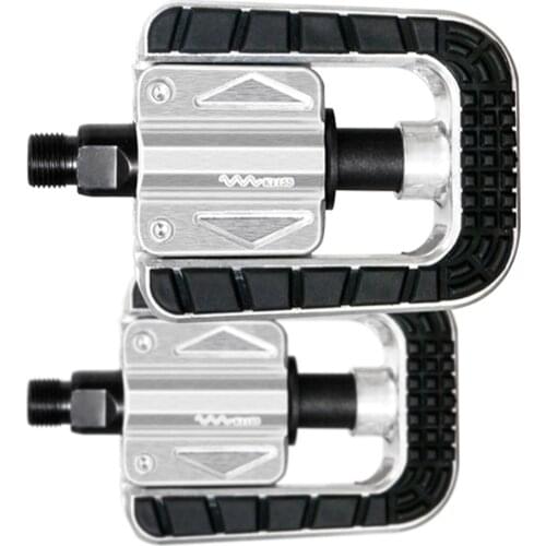 A Pair Mountain Road Bike Pedal Aluminum Bicycle Replacement Folding Reflective Pedals Universal Use 180° 2 Way Folding Design