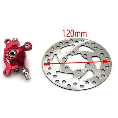 Electric scooter Front brake and Rear brake with 120mm Brake Disc For ZOOM Disc Brake for Electric scooter 10 inch electric