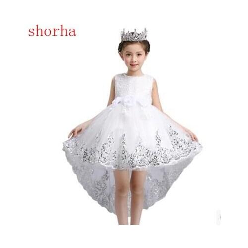Girls Dress New Summer Mesh Girls Clothes Pink Applique Princess Dress Children Summer Clothes Baby Girls Dress