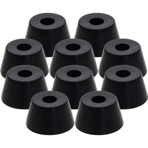 MroMax 4/8/10/16/20/24pcs Foot Pads Cone Straight Diameter 15/20/22/28/30/23/20mm Rubber Height 17/13/15/25/22/9/13mm Hardware