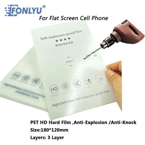 FONLYU HD Anti Explosion Hard Hydrogel Film Compatible For Screen Protector Film Cutting Machine Phone Cutting Front Film