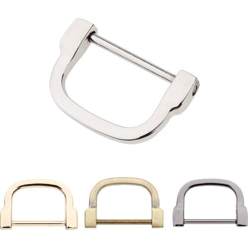 DIY Handmade Metal Detachable Screw D-ring Buckle Handle Bag Handcraft Accessories