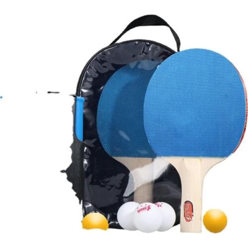 Regail table tennis telescopic rack two racket six ball portable automatic table tennis racket telescopic rack set