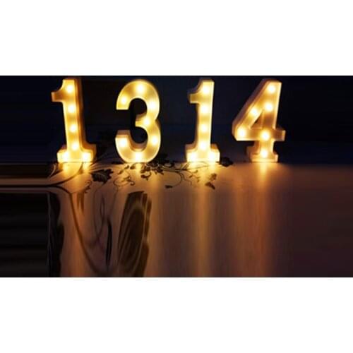 Light up digital 3D subtitles with LED lights wall hanging or separate letters