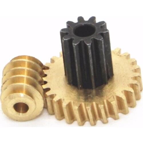 Turbine worm, a small modulus gear, 0.5 modulus double gear, JGY-370 worm gear motor