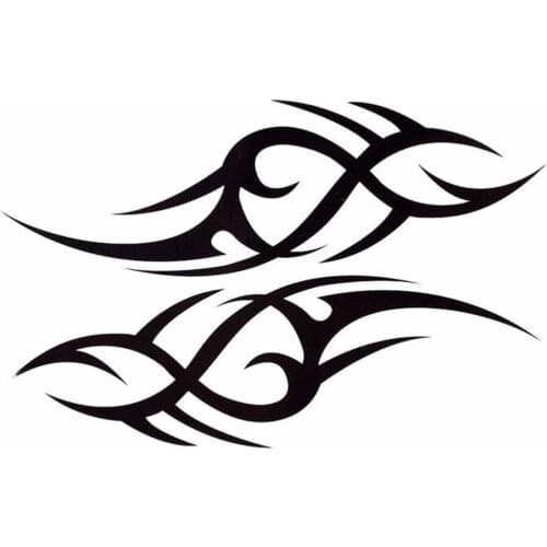 Black Unique Totem 3D Mans Half Sleeve Arm Temporary Tattoo Stickers Body Art Tags Skin Decoration 19*12cm