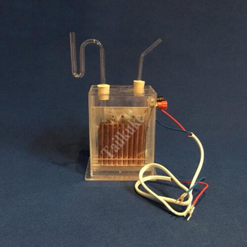 Vertical Diaphragm Electrolyzer J2605 Electrolysis Saturated Salt Water Chemical Apparatus Hydrogen Product Teaching Apparatus