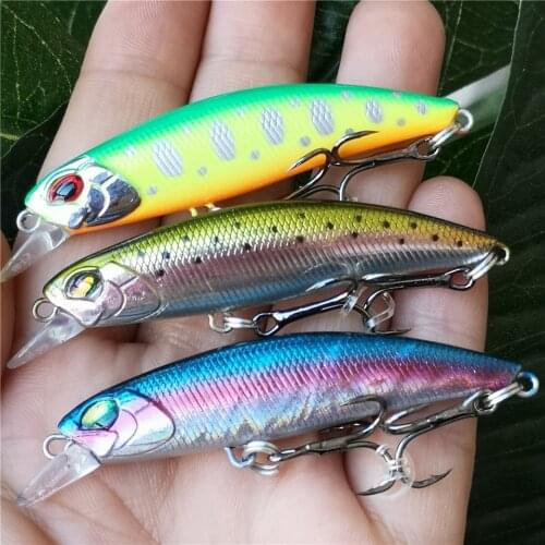Swolfy Minnow Wobbler Fishing Lure 6cm/5.5g Jerkbait Bait Perch Pesca Mini Sinking Fishing Lures Hard Deep Artificial Bait Fish