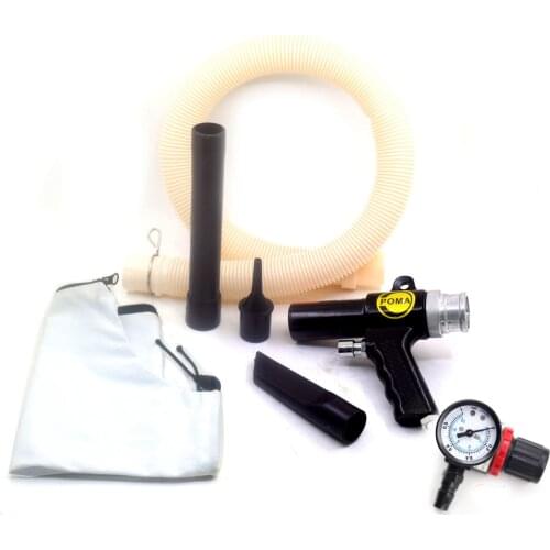 New 2 In 1 Air Wonder Gun Kit Dual Function Air Vacuum Blow Gun Pneumatic Vacuum Cleaner Kit Air Blow Suction Gun Kit Tools Hot